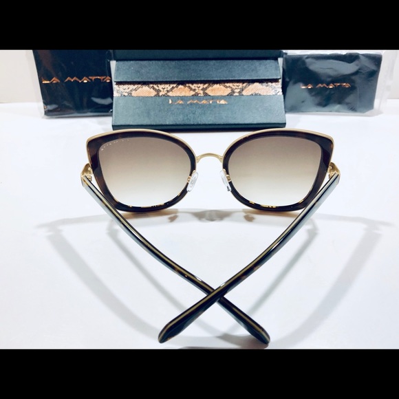La Matta Sunglasses Havana Brown on Matte Gold New - Picture 2 of 8